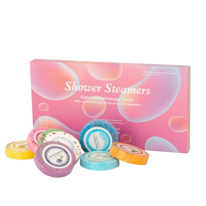 

6Pcs Aromatherapy Shower Steamers Variety Pack Essential Oil Bomb Skin Care Relief Relax Bath Bomb Shower Tablets