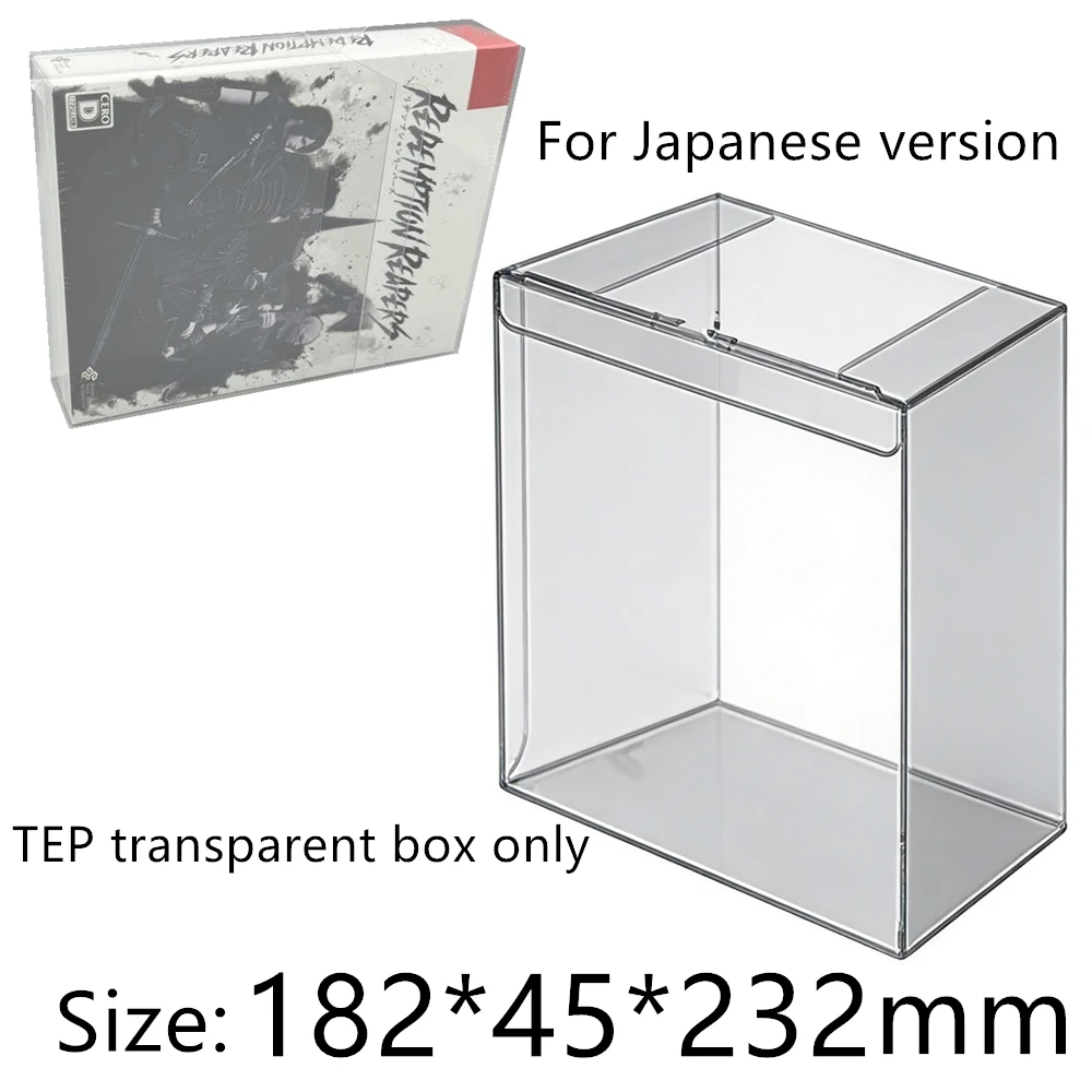 Boîte de protection transparente pour boîtes de collection Redemption Reapers/NS, étui de rangement TEP, boîte de présentation transparente pour jeux