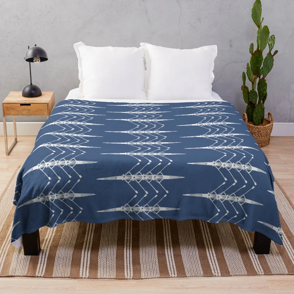 

Rowing, rowing boat Throw Blanket
