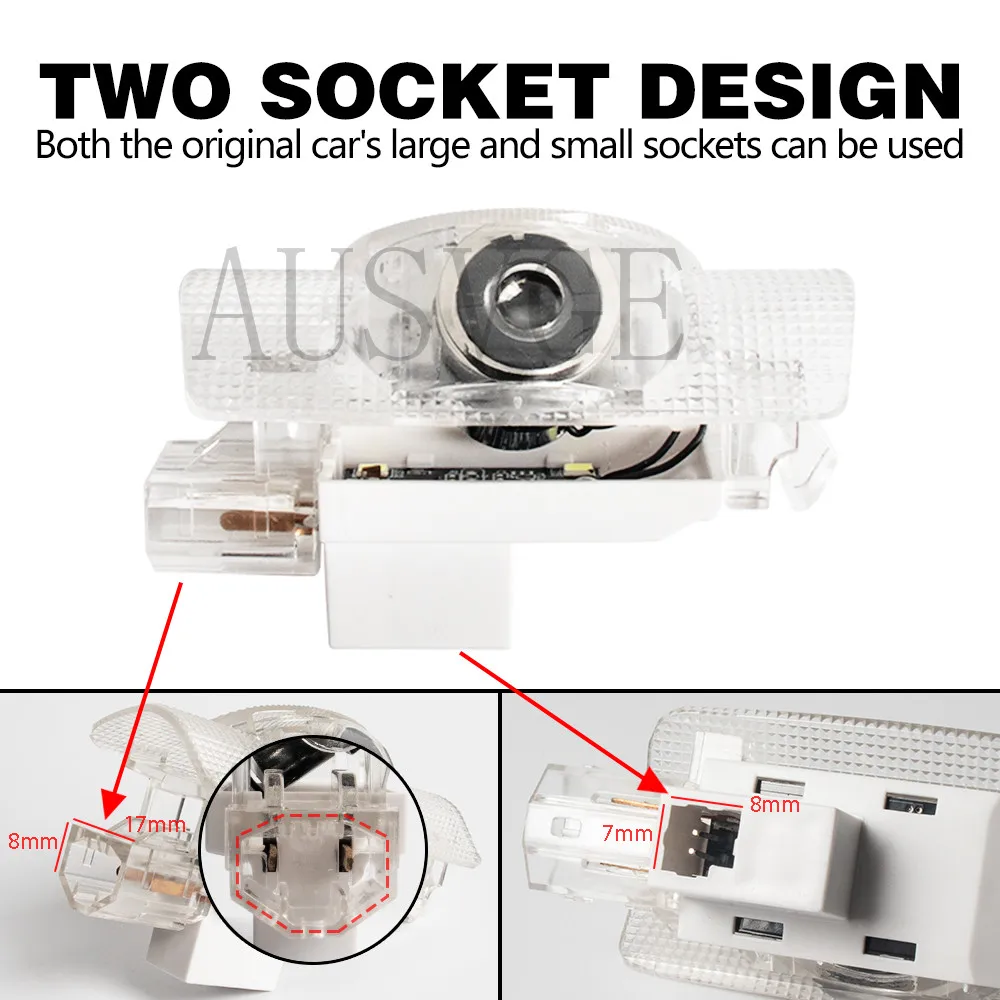 LED Car Door Logo Projector Welcome Ghost Shadow Light Accessories For LEXUS RX ES GX LS LX IS GS RC UX 250 300 330 350 300H 400