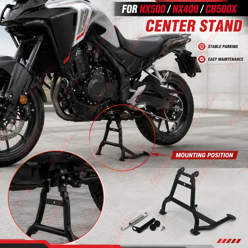 For Honda NX500 NX400 CB500X Motorcycle Center Stand Main Stand Middle Kickstand Parking Support Bracket