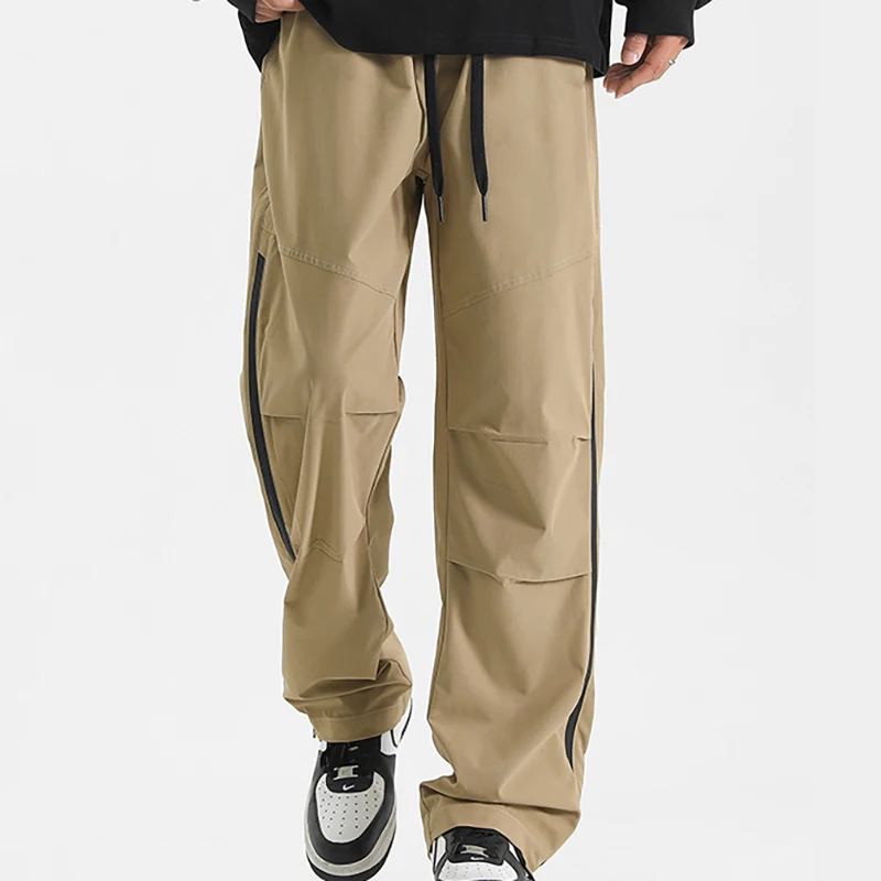 

Men's Casual High Street Trend Tooling Waterproof Outdoor Sports Pants New Trend Fashion Straight Leg Assault Pants Side Zipper