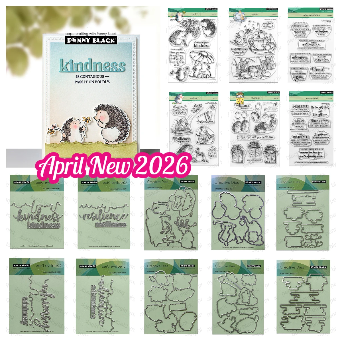 

Kindness Edger Metal Craft Cutting Dies Adventure Edger Sentiment Clear Stamps DIY Scrapbook Paper Decoration Handmade Embossing