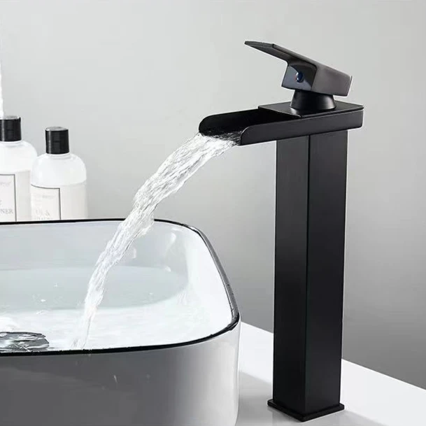 

Смесители для ванной комнаты с водопадом из нержавеющей стали, смеситель для горячей и холодной воды, смеситель для умывальника с одной ручкой, смесители для унитаза на столешнице