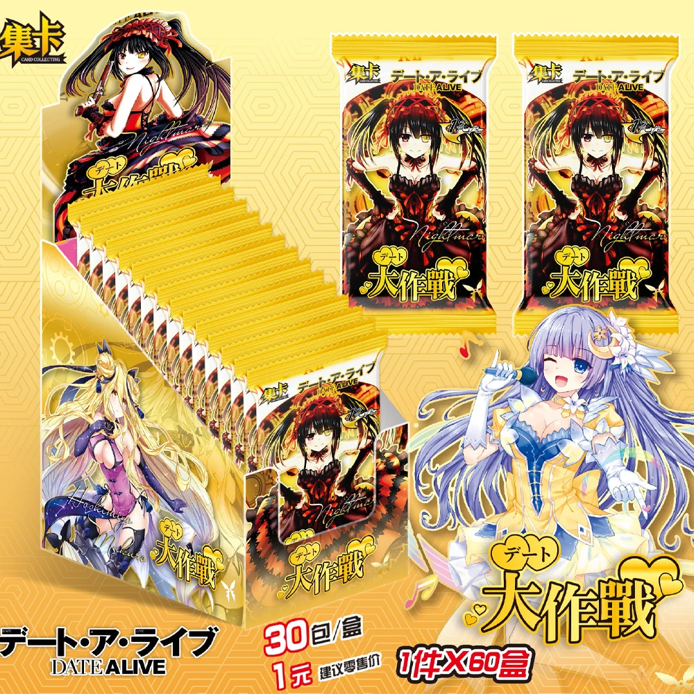 DATE A LIVE Collection Card For Children Natsumi Kagamino Yatogami Tohka Fantasy Comedy Anime Limited Game Card Toys For Family