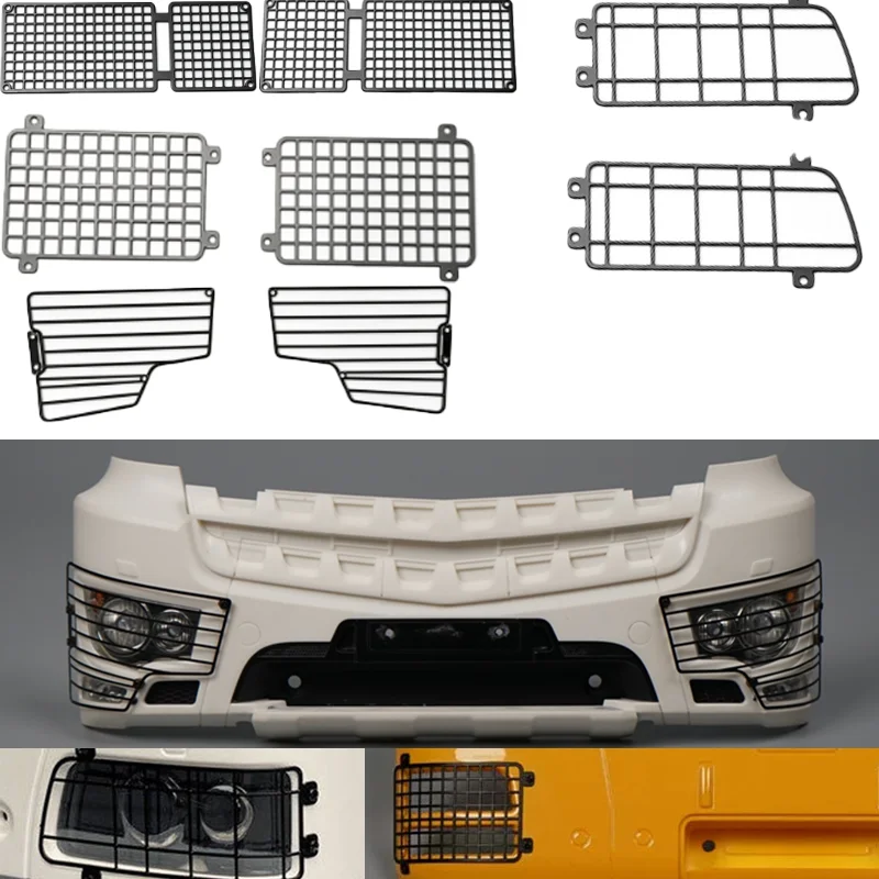 1 Pair Metal Protective Cover for Tamiya 1/14 RC Truck for MAN F2000 for IVECO for ACTROS 3363 3348 MAN TGS TGA Car accessories