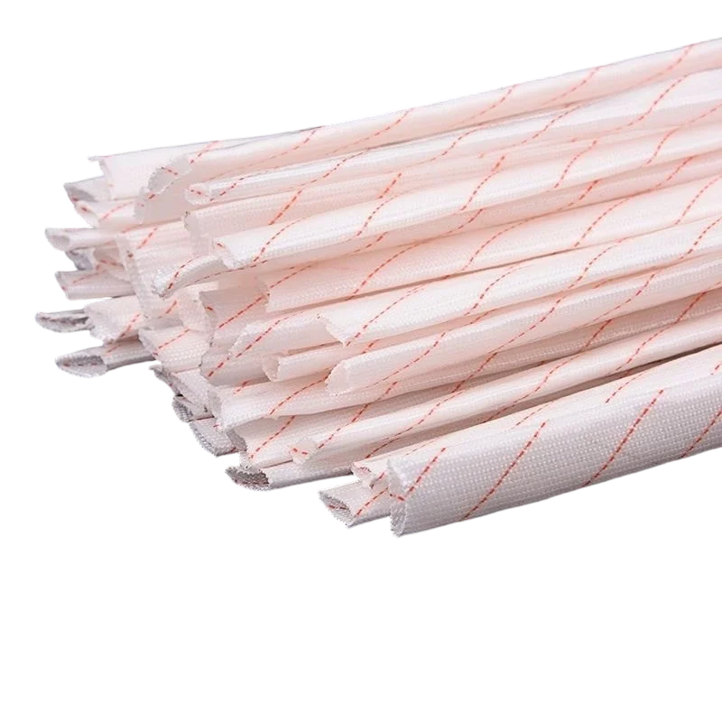 Insulating Wire Tube Yellow Wax Fiberglass Sleeving Flame Fire Retardant Braided Sleeve Casing Waterproof Tube Motor Repair Tool