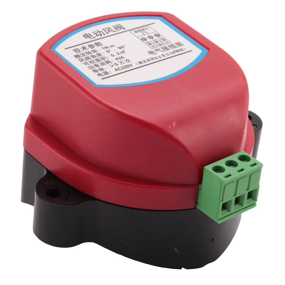 المحرك 220 فولت لصمام الهواء المثبط أنابيب الهواء الكهربائية بمحركات المثبط صمام الرياح سائق 1NM لأنابيب التهوية