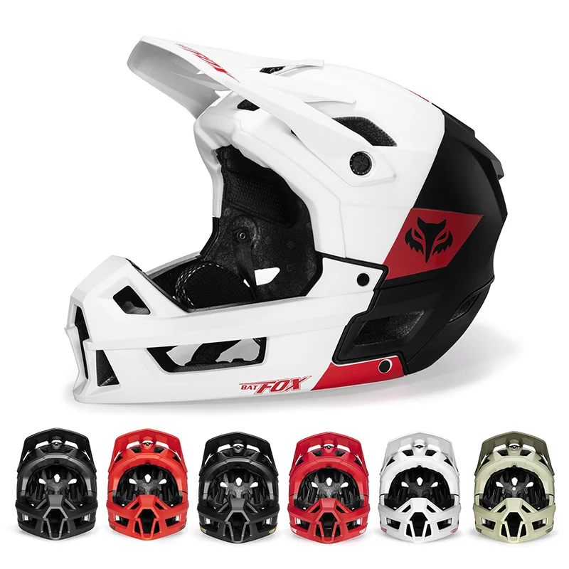 

BATFOX Extra Large Adult Mountain Bike Full Face Helmet Breathable Durable for 58-62cm Downhill Cycling Gear Dirt Bike Helmet