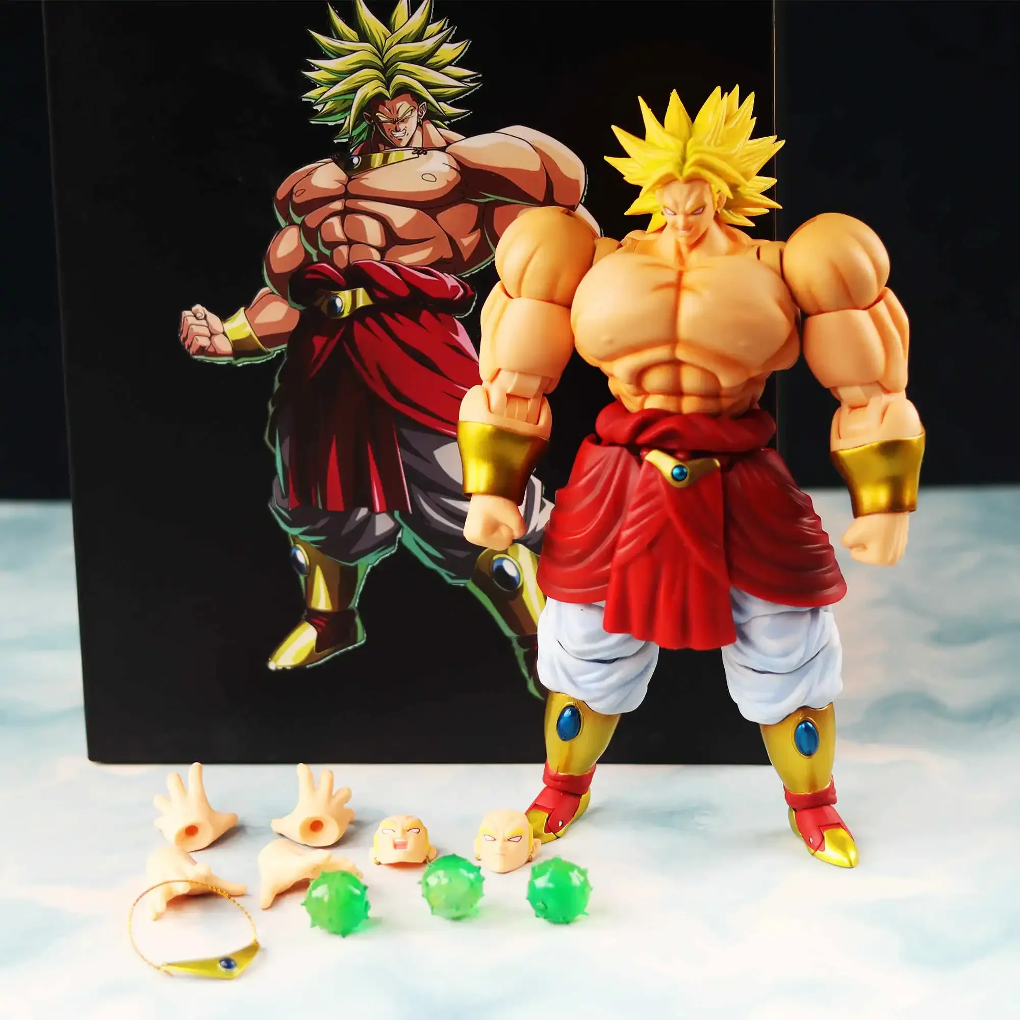 Dragon Ball AAS 1/12 Super Saiyan Broly Action Figures Movable Model Statue Broli Figurine Anime Figure Collection Decor Gifts