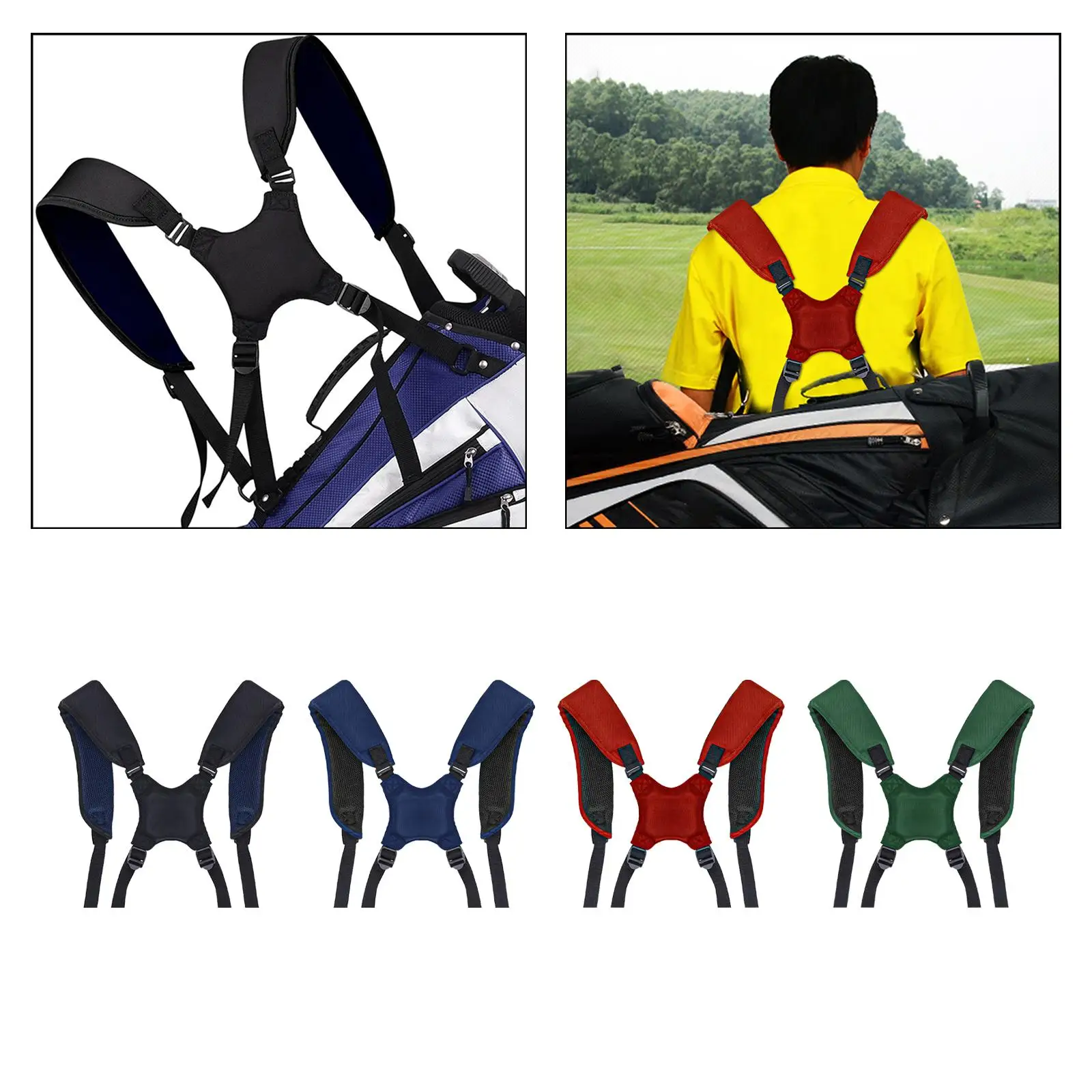 Golf Bag Shoulder Straps Carrying Bags Straps Breathable Golf Bag Strap