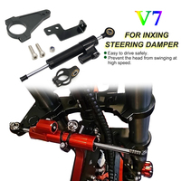 For Inxing V7 Modification Part Aluminum Steering Damper Stability Safety  Electric Scooter Directional Steering Damper Bracket