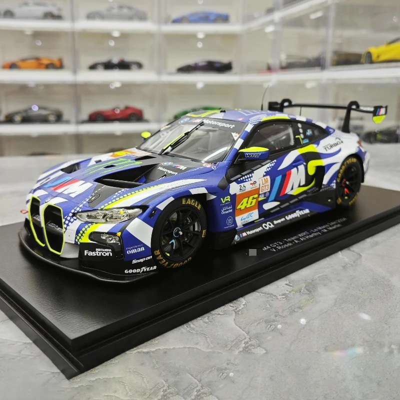 SPARK 1/18 M4 GT3 2024 Le Mans Hars Motorvoertuig Speelgoed spuitgieten Metalen Model Collectie Jongen Kerstcadeaus