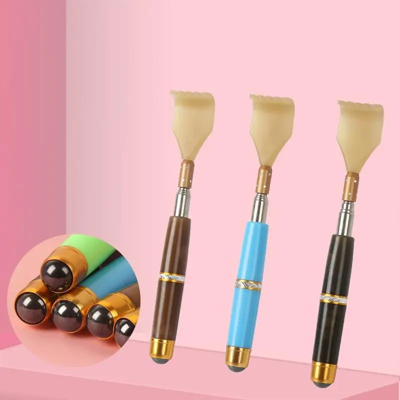 Extendable Magnetic Ball Hackle Back Scratcher Telescopic Scratcher Massager Back Scraper Office Home Tool