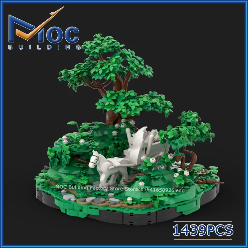 

MOC Building Blocks Classic Movie Series Scene Late Arrival With The Display Base Model DIY Assemble Bricks Creative Toys Gifts