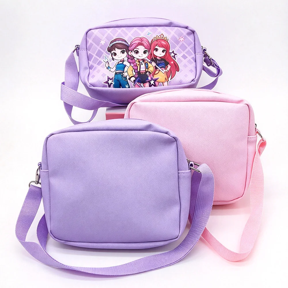 Crossbody Bag Anime Cute Children Student Coin Purse Portable Girls One-Shoulder Shoulder Bag Storage Bag