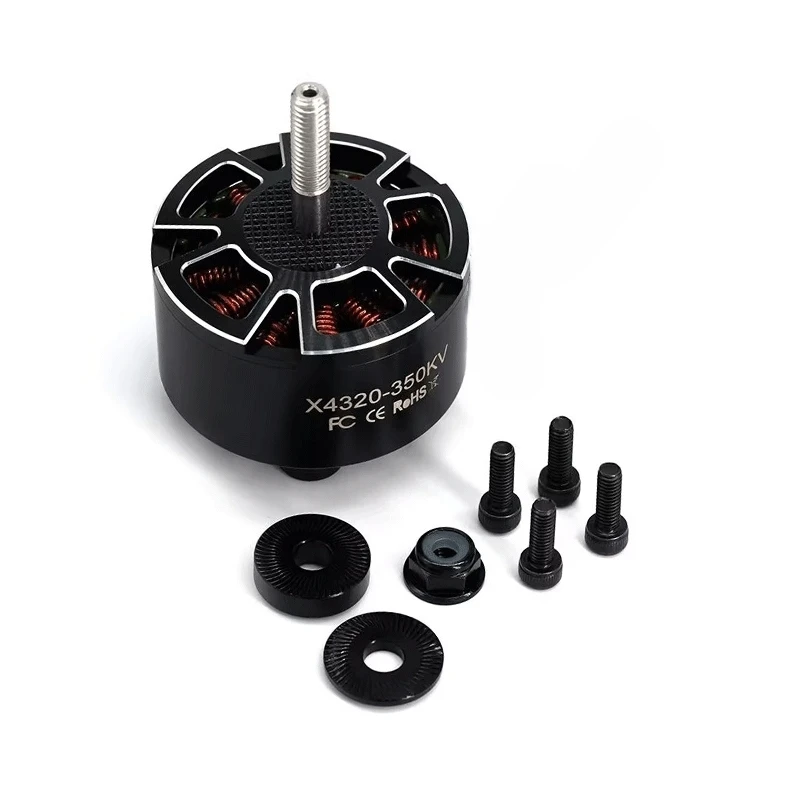Caliente EP 1/4 Uds X4320 4320 350KV Motor sin escobillas 3-12S bajo ruido alta velocidad de largo alcance X-Class RC FPV piezas de modelo de Dron