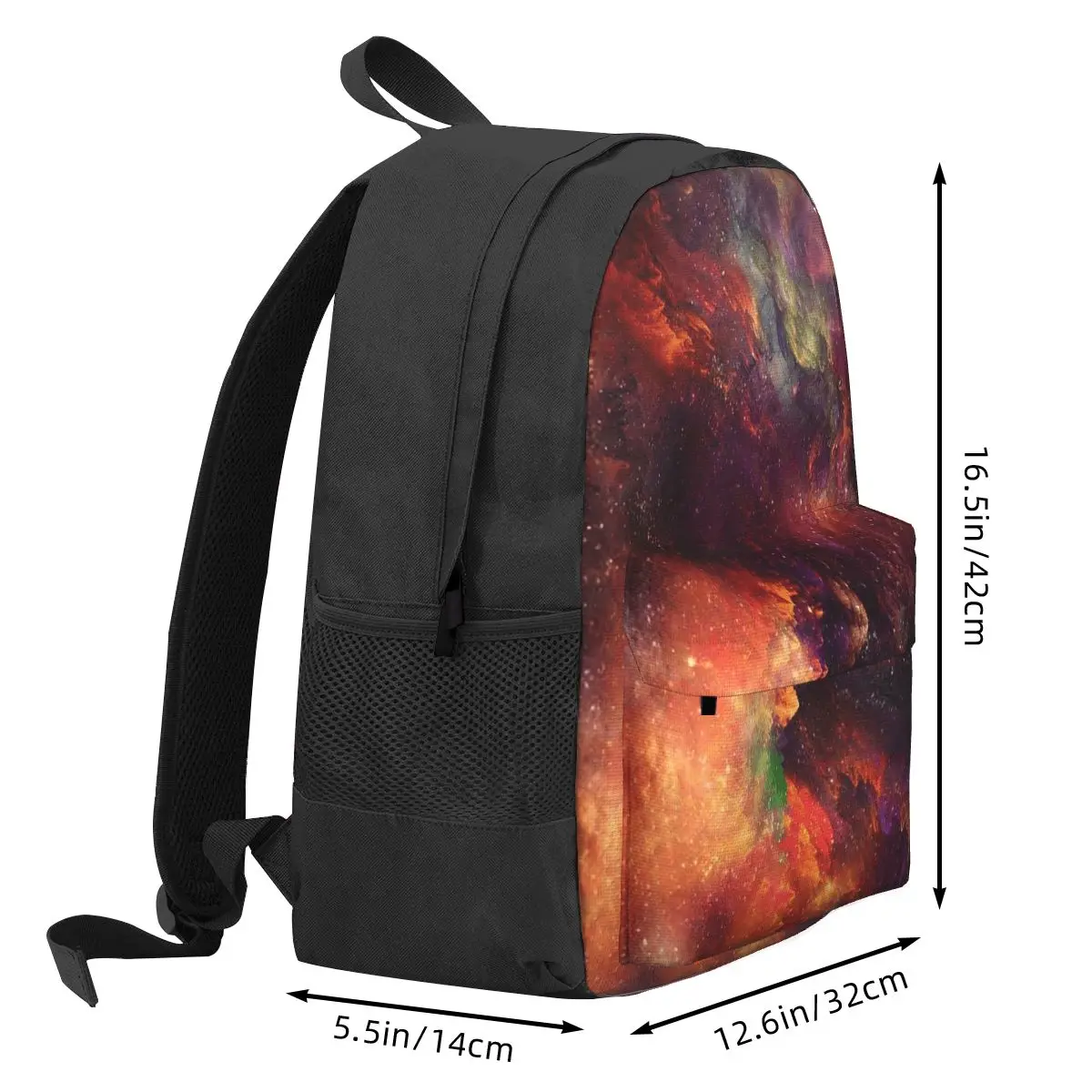 Infinite Inferno Deep Space Nebula Backpack Hot Sale Daypack Large Capacity BookBag School Bag Shoulder Bags for Men Women