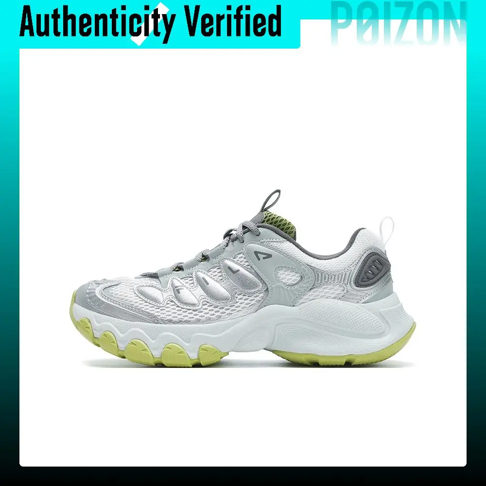 FILA TRUFFLE Textile, Synthetic Leather Low top Chunky Sneakers Men's Gray White F12M521112FFB