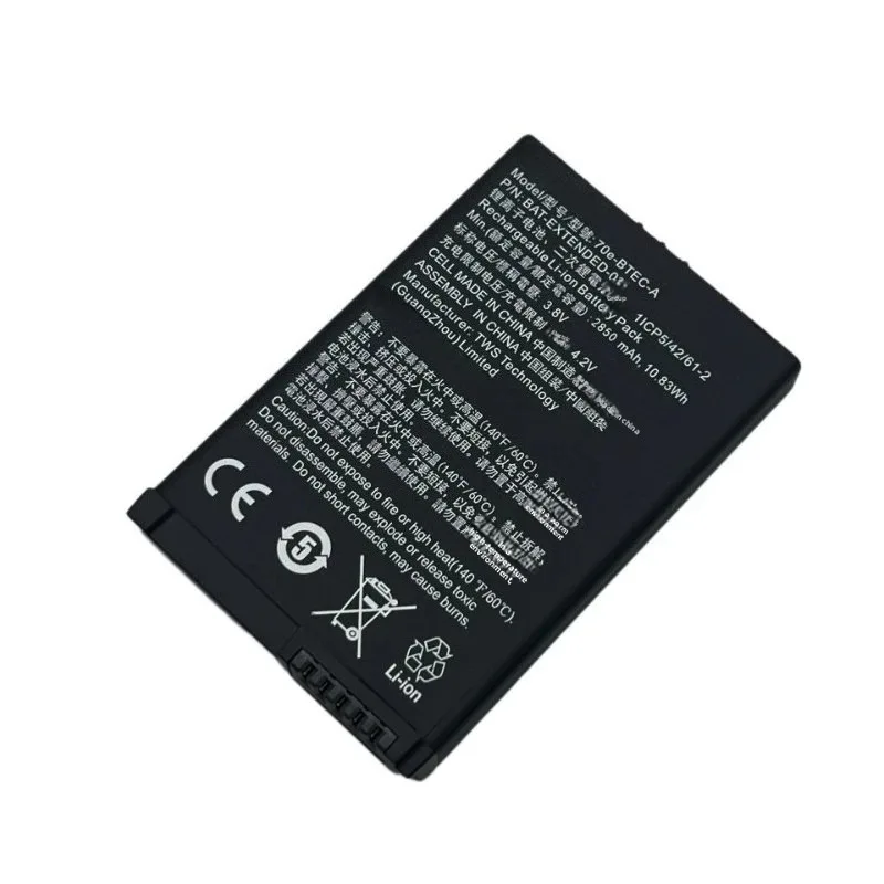 In Stock 3.8V 2850mAh BAT-EXTENDED-03 Rechargeable Li-ion Battery for Honeywell 70e-BTEC-A 70E/75E/60s Barcode Scanner Batteries