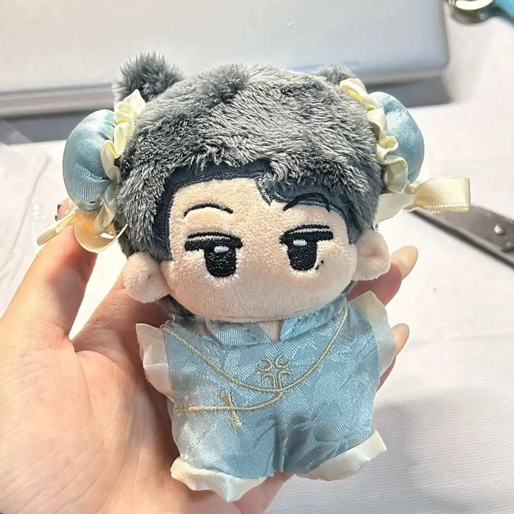 

10CM Doll Clothes Chinese Style Chunli Cheongsam With Hair Bun Outfit Ancient Costume Cothing For Idol Dolls Accessories Toys