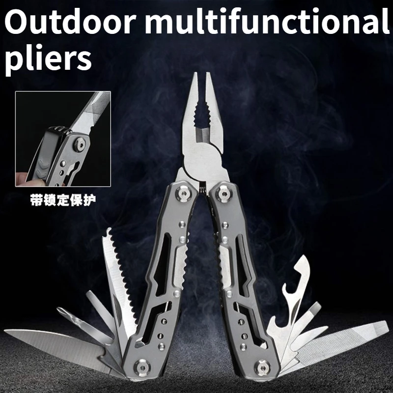 

New Multifunctional Folding Pliers Multi-purpose Outdoor Combination Tool Pliers Portable Outdoor Survival Equipment Tools