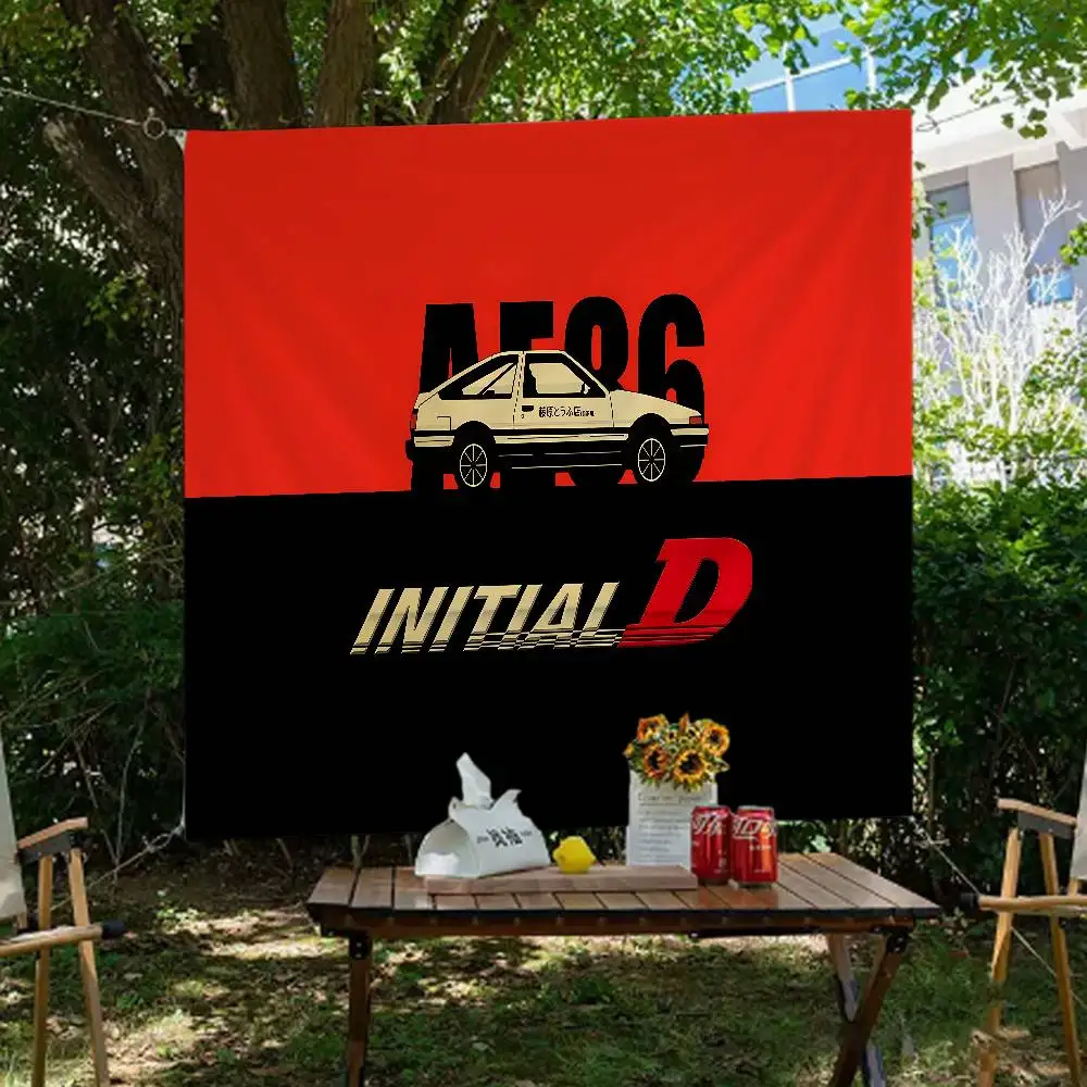 Initial D Anime Printed Large Flag Art Science Fiction Room Home Decor Decor Banner