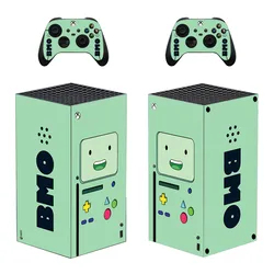 Anime BMO Skin Sticker Decal Cover for Xbox Series X Console and 2 Controllers Skins Vinyl