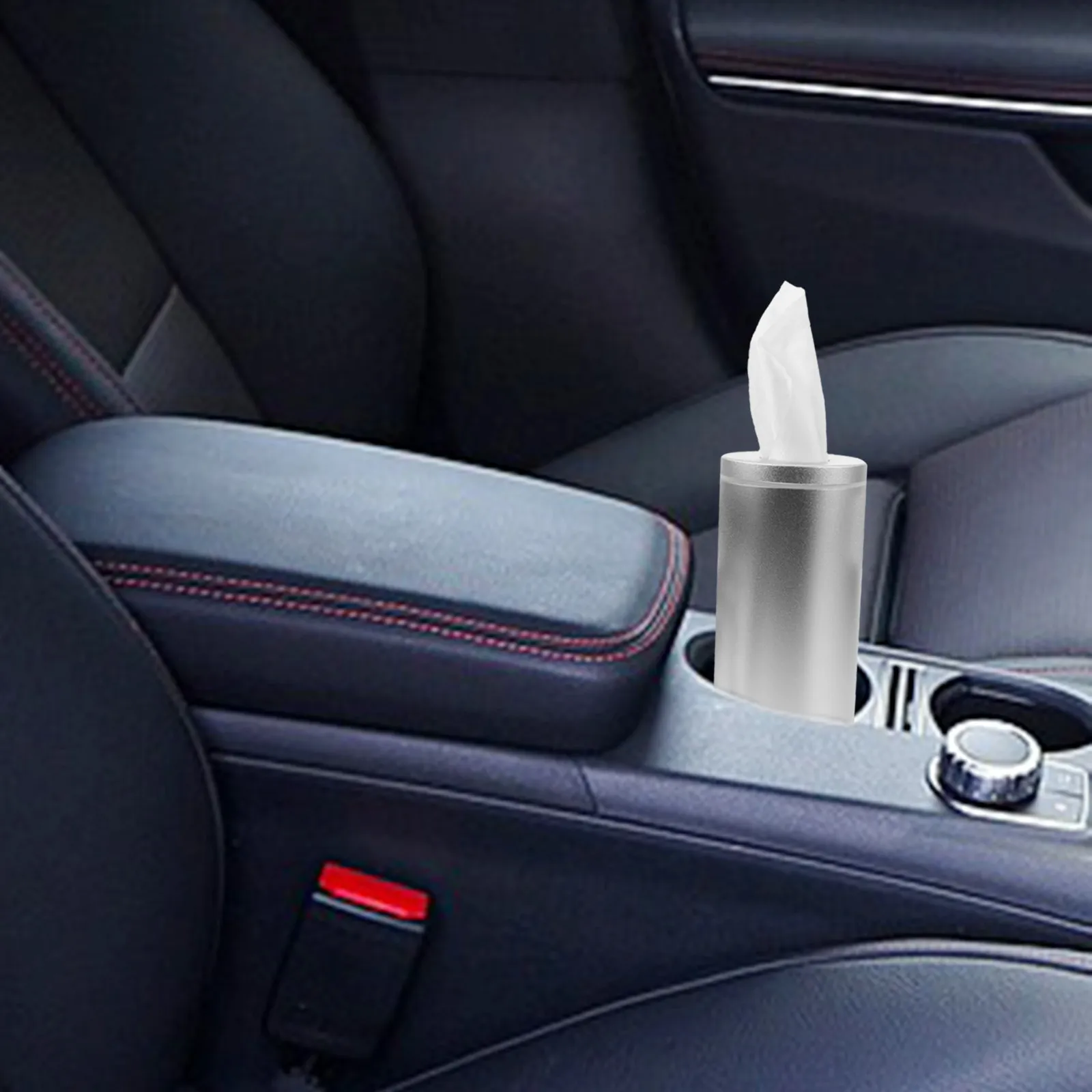 

Круглый держатель для салфеток в автомобиль, 6,2 дюйма, многоразовый, алюминиевый, с креплением на подстаканник, для автомобиля, рабочего стола, ванной комнаты, декоративный