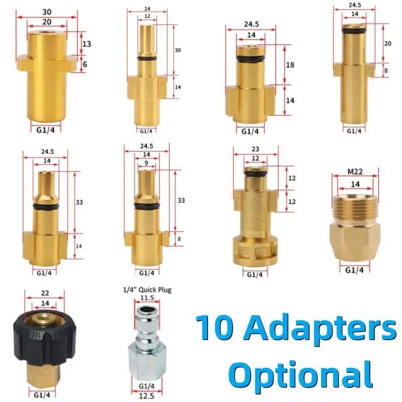 Sewer Drainage Cleaning Hose, Sewer Cleaning Kit, High-Pressure Cleaning Nozzle, For Karcher Interskol Huter Hammer Nilfisk