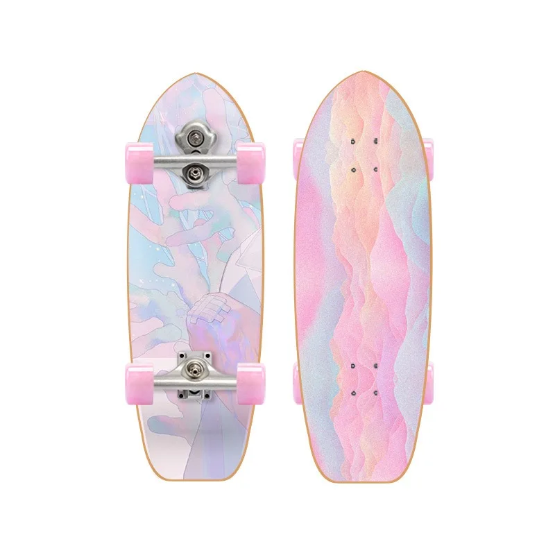 32'' Land Surfskate S5 Surf Skateboard Sport Surfing Board Longboard Adult Beginner Carving Board 4 Wheel Cruiser Scooter