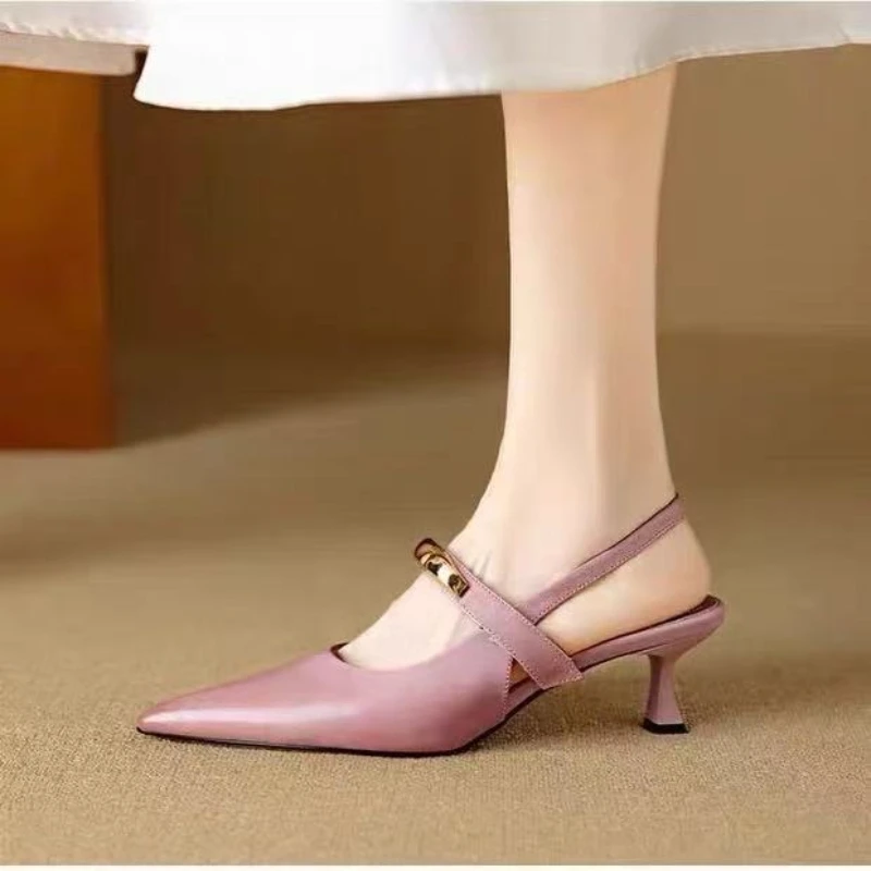 

Fine Heel Baggy Strap Ankle Boots, Slimming, Fashionable, Versatile, Comfortable, Anti-slip, Breathable, Fashion Women's Sandals