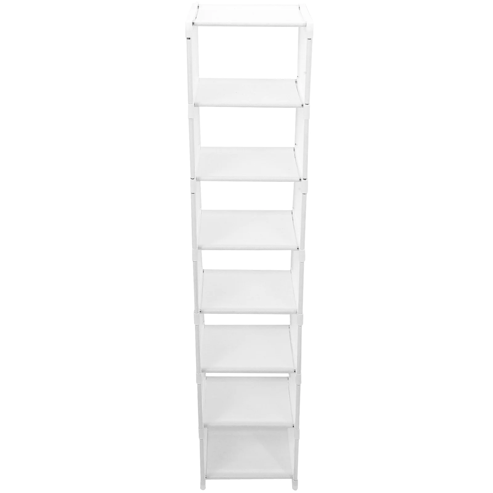 

Folding Shoe Rack 8 Layers White Tall Space Saving Corner Organizer Stand Home Storage Solution Large Capacity