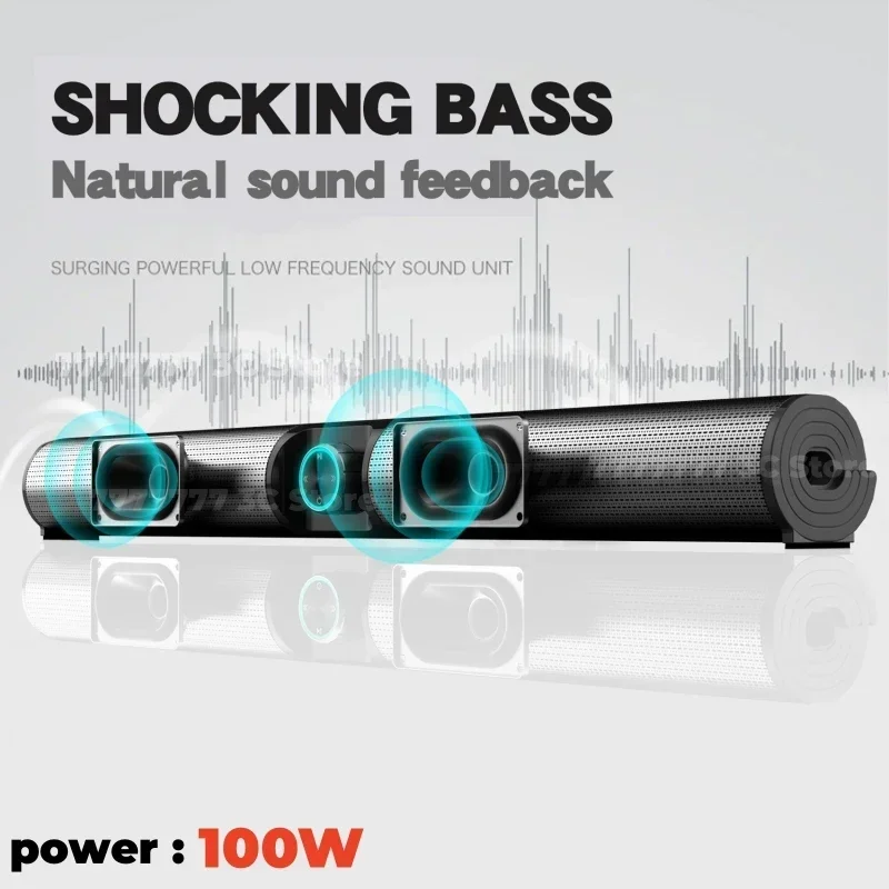 BS-55 Wireless Bluetooth Speaker Home Desktop TV Computer Stereo Bass Speaker Outdoor Waterproof Portable Multimedia Speaker FM