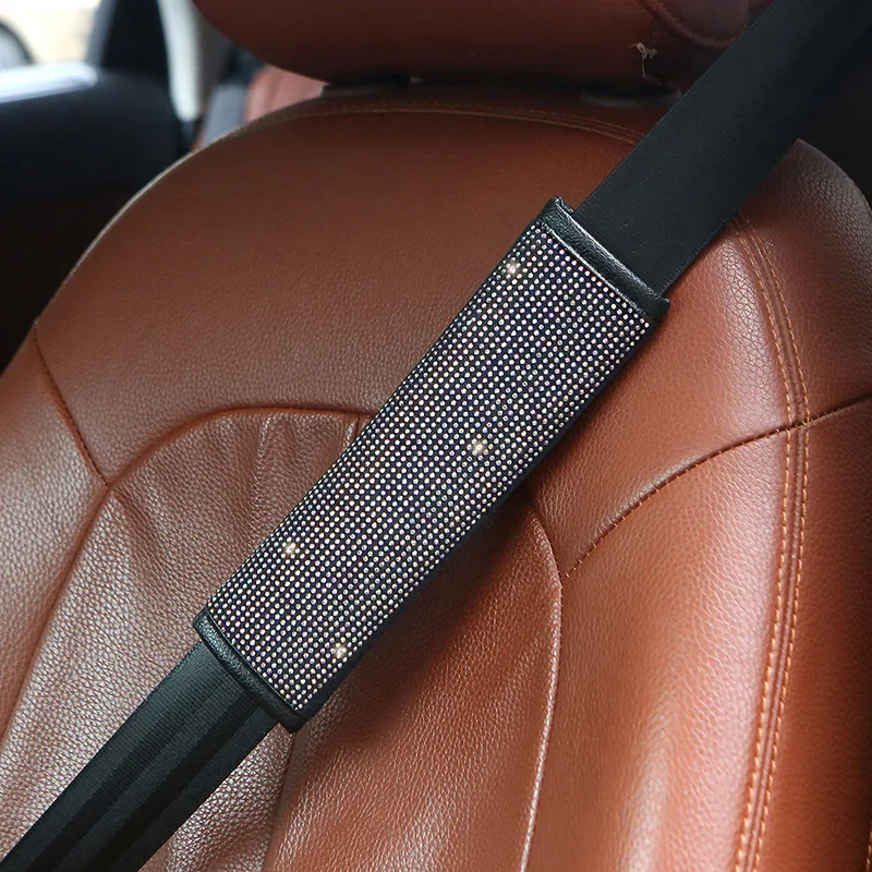 Rhinestone Diamond Car Tissue Boxes Diamond Sun Visor Leather Hanging Seat Backrest Paper Clip Auto Interior Accessories