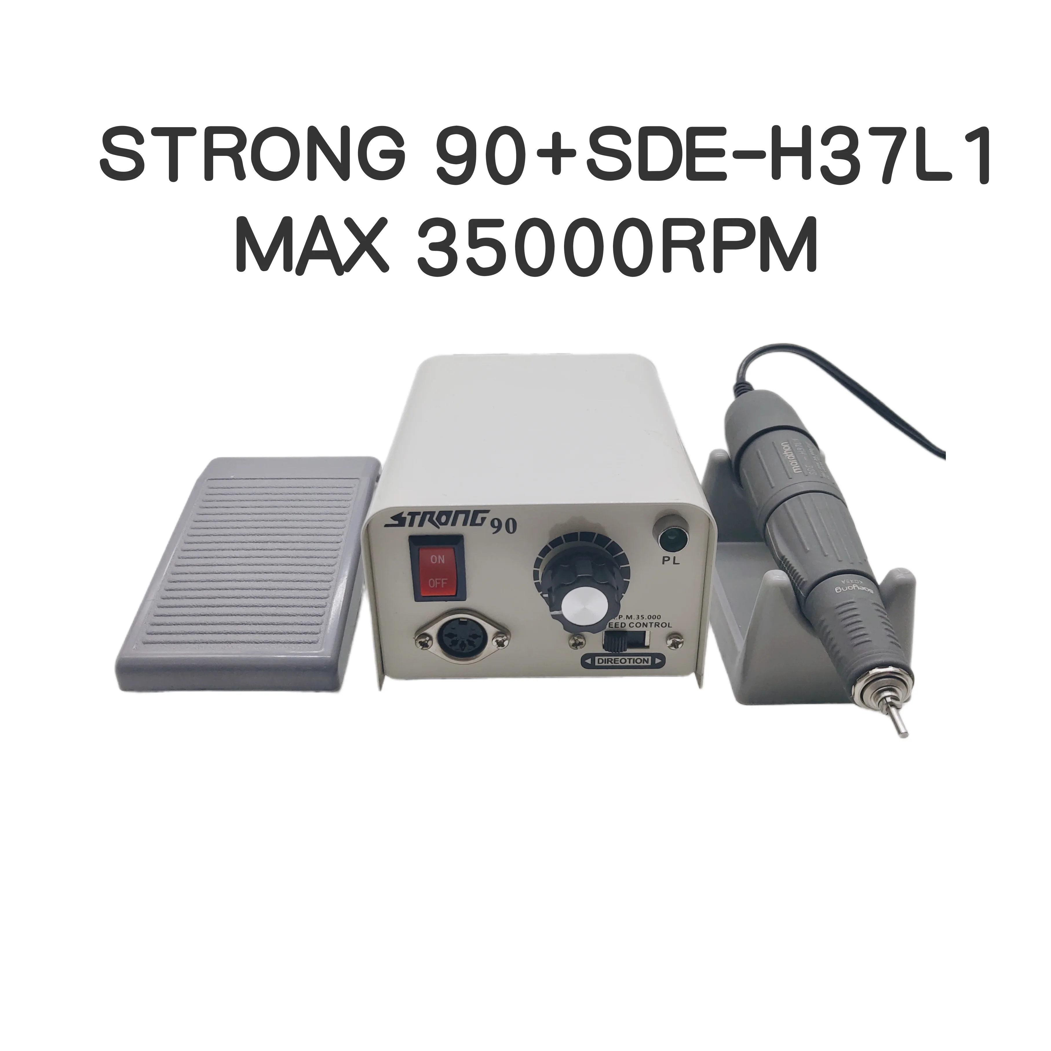 65W Strong 90 Electric Nail Control Box 35000rpm SED-H37L1 Handle Nail Enhancement And Pedicure Machine Professional Nail Device