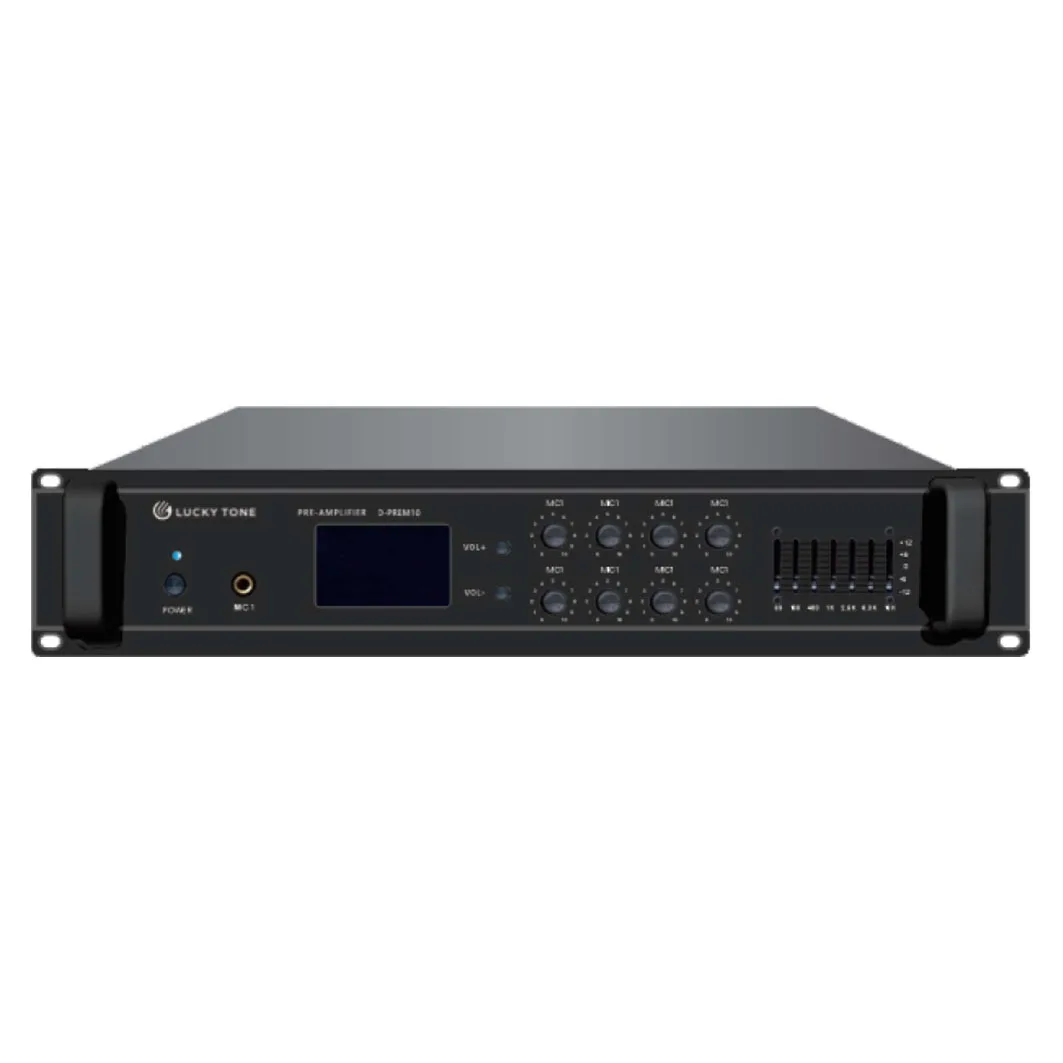 Digital PA Controls Pre-Amplifier With 7-Band Equalizer and Bass and Treble Adjustment