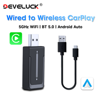 2025 New 2 In 1 Carplay Wireless Adapter Android Auto AI Box Wired To Wireless Automobile Intelligent Systems Car Accessorie