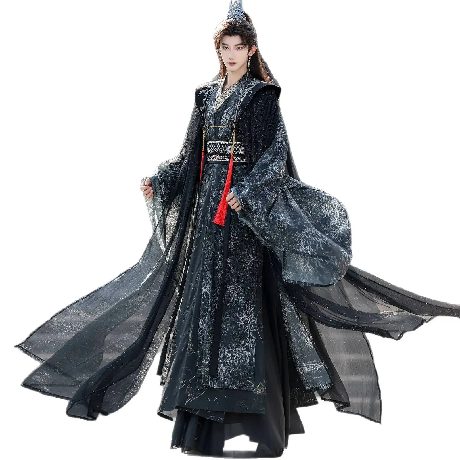 Original 2026 Hanfu Men Women Style Dark Traditional Ethnic Clothing Film And Television Fantasy Style Robe Ancient Costume view 5
