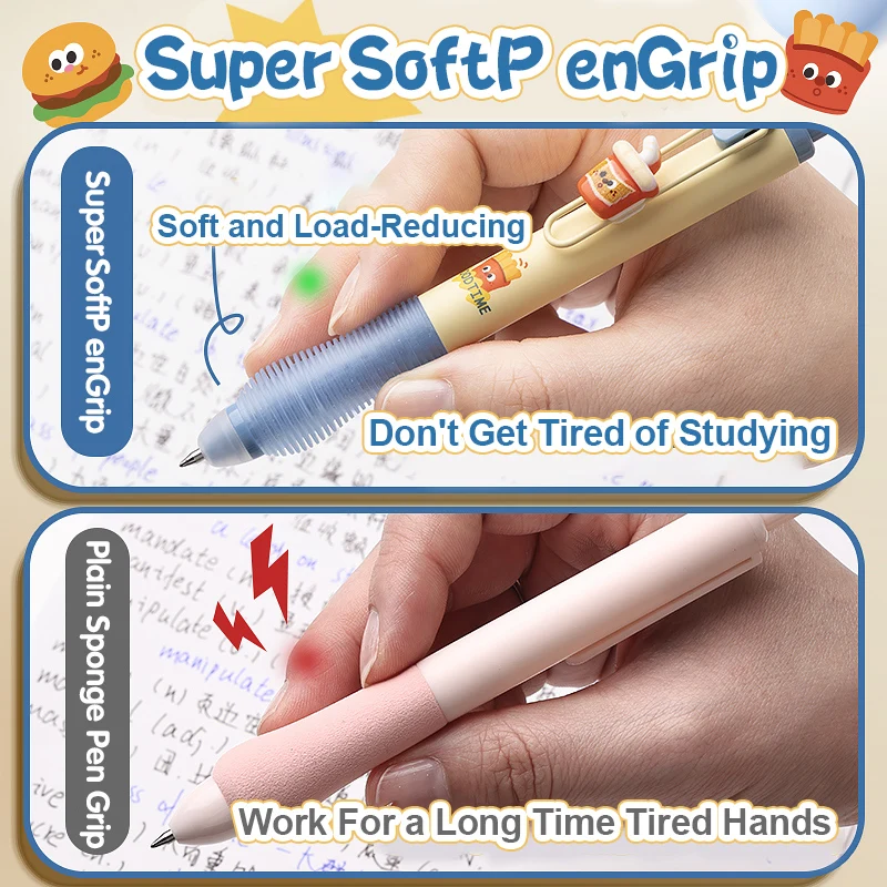 قلم حبر جاف قابل للغسل ، قلم محايد لطلاب المدارس الابتدائية ، ممارسة الكتابة ، سهل الاحتكاك ، قابل للمسح ، 4 روض #6