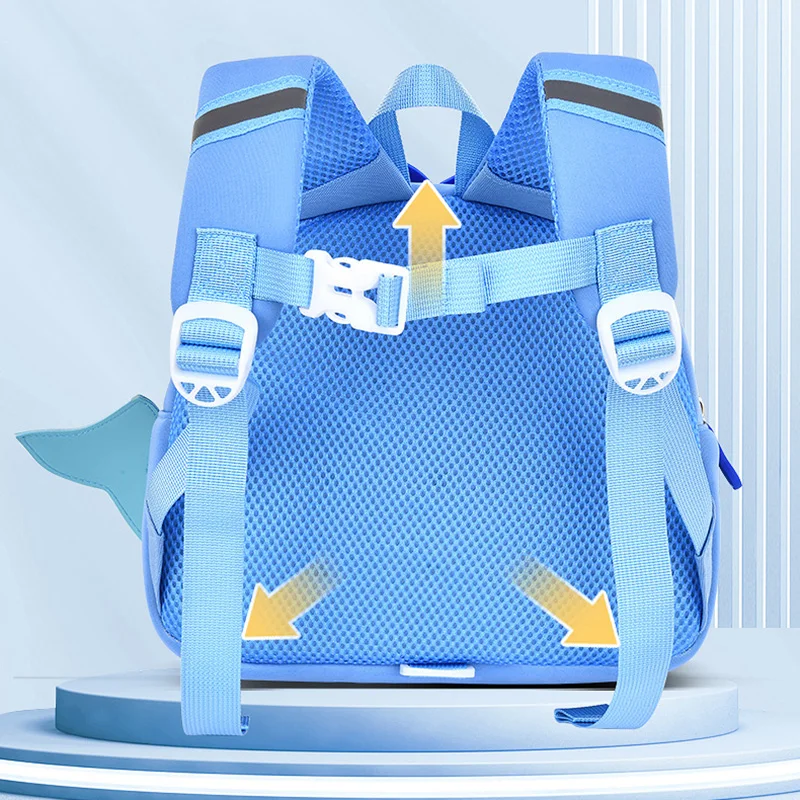 Cartoon Whale School Bags for Kids Light Weight Kindergarten Girls Kawaii Backpacks Toddler Boys Back Pack Mochilas Escolares