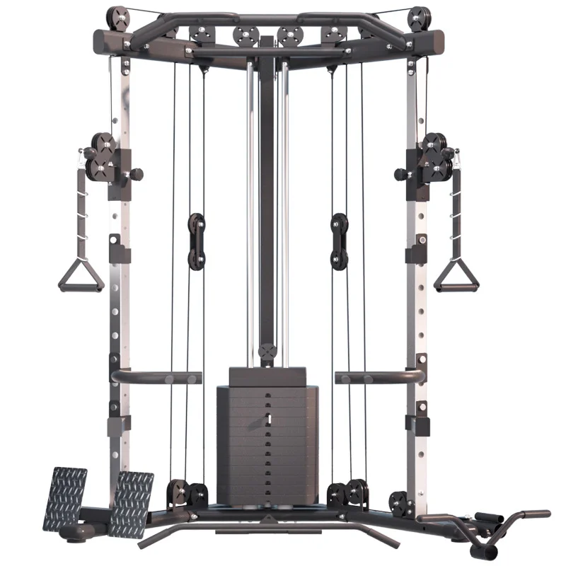 

Popular Gym Cable Crossover Machine Commercial Smith Machine Fitness Equipment Power Cage Bird Gantry Home Functional Trainer