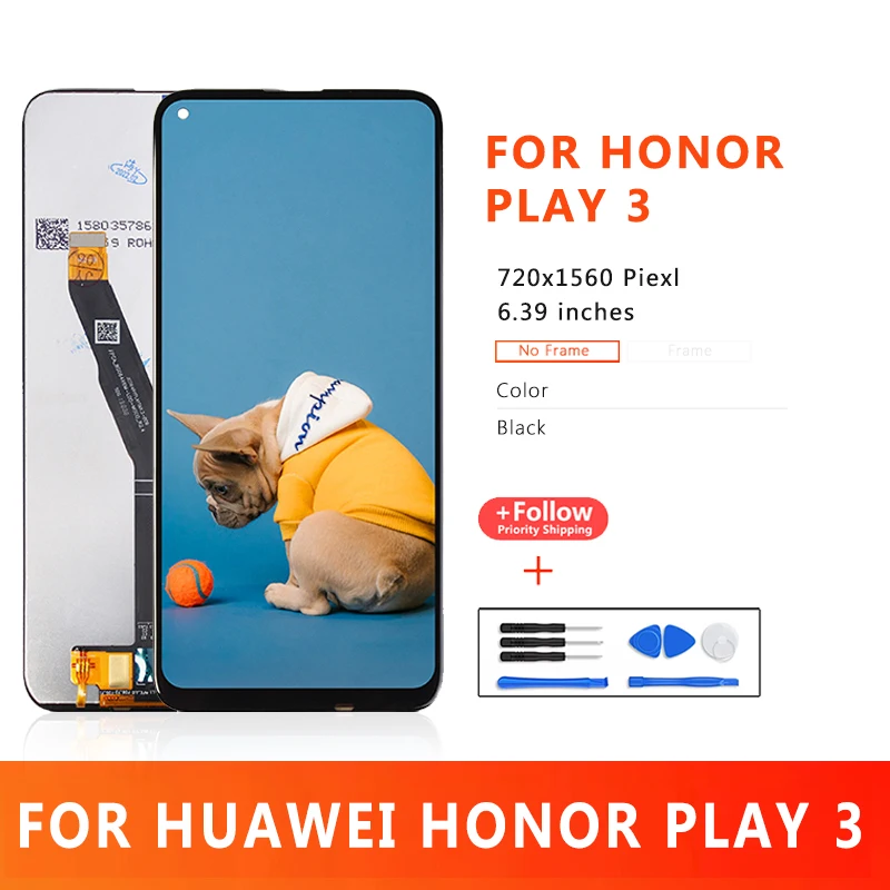 720*1520 Original LCD With Frame For Huawei Honor Play 3/4T /p40 Lite E LCD Display Screen For  HONOR Y7 Prime2020 ASK-AL00x