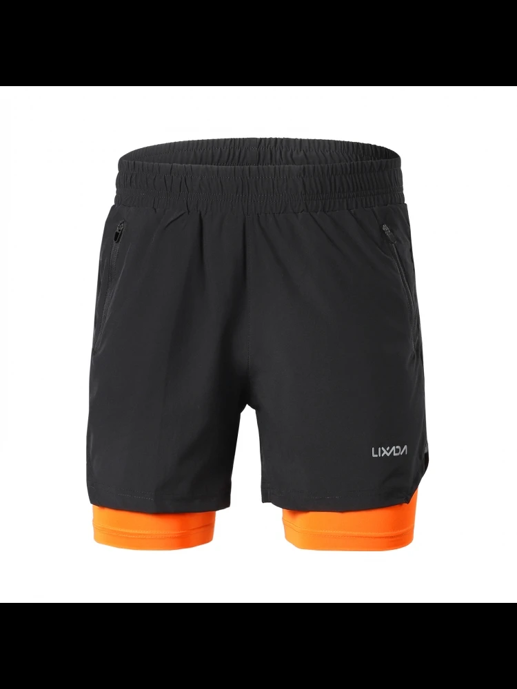 AliExpress YOUTHINK Men 2 in 1 Running Shorts Quick Drying Breathable Active Training Exercise Jogging Marathon Cycle Shorts