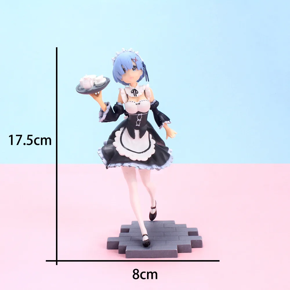 17cm Anime Figure kawaii girl apron maid dress Girl PVC Action Model toy birthday  gift