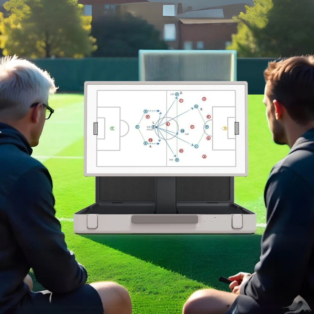 Packgo Smart Tv 27 Inches Tablet Touch Screen Android 13 1920*1080 With Watching Soccer Game Portable Suitcase Smart Display