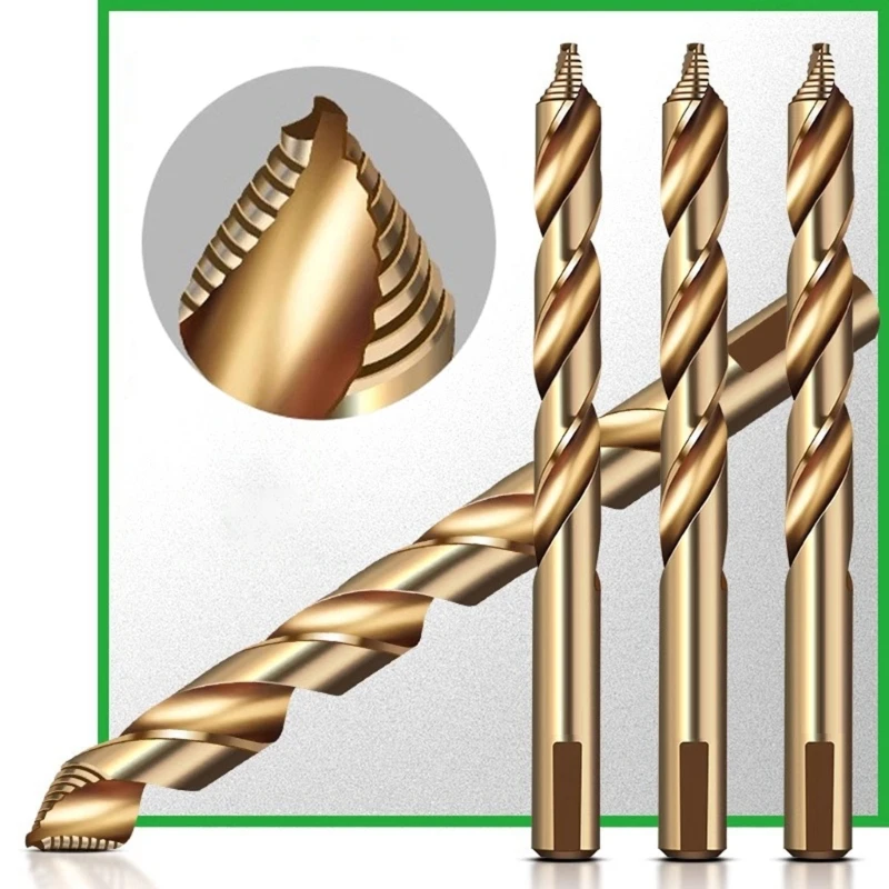 Broca helicoidal cobalto HSS, herramienta Industrial para acero inoxidable 3/3, 2/3, 5/4/4, 5/4, 8/5/5, 5/6, 5/7, 5mm