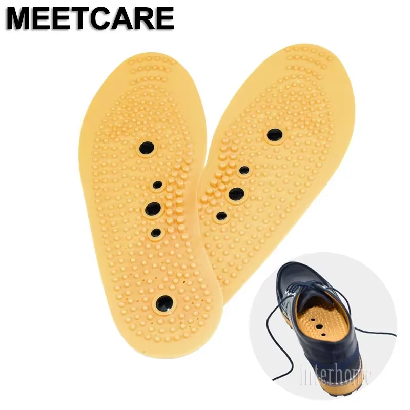 Magnetic Therapy Plantar Massage Insoles Acupuncture Points Shoes Pad Feet Arch Massager Stimulate Health Care Foot MassagerMagn