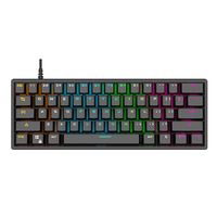 BAJEAL G101 Mechanical Keyboard 61-key Gaming Keyboard Blue Switches Durable Compact Design Various RGB Backlit Ergonomic Design