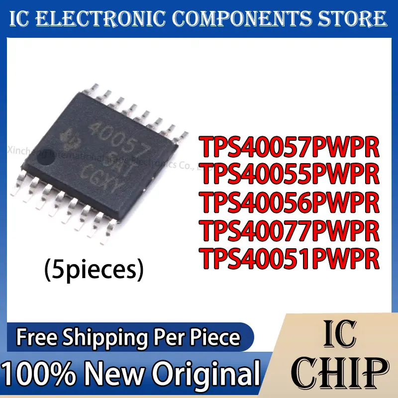 (5pieces)100% New Original TPS40057PWPR TPS40055PWPR TPS40056PWPR TPS40077PWPR TPS40051PWPR TPS40057 TPS40055 IC Chip In Stock